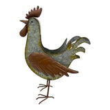 Distress Finish Rooster Planter / Storage Holder 39cm V637-71663RST