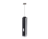 Handheld Milk Frother, Black, Dual Hoop Head, 3 Adjustable Gears, Electric Foam Maker for Coffee V1263-JX-2924