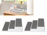 2PCS 3 Tier Spice Rack Step Shelf Organizer Stand Kitchen Countertop Holder Supplies V1294-YM0901-3117200170611