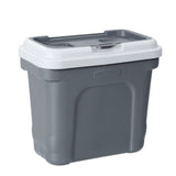 30L Pet Dogs Puppy Food Storage Storer Container w/ Scoop Grey V278-96147-PET-FOOD-STORER-S