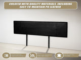 PU Leather King Bed Headboard Bedhead - Black V63-768155
