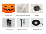 3.9FT Halloween Inflatables Pumpkin Outdoor Decorations LEDs Blow Up Inflatables 3 Inflatable V1294-YM0901-L6888US