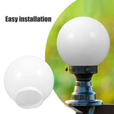 Replacement Acrylic Globe Light Cover for Ceiling Fan Lamp Post Fixture, Suitable for Indoor and V1192-AZ-W-28926