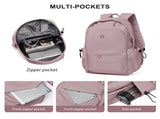 BJLFS Unisex Lightweight Water-Resistant Backpack, Black Purple V1189-LWWAL-20260325-00071