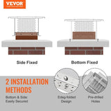 Chimney Cap 13 x 9 304Stainless Steel Fireplace Flue Caps Cover Mesh V952-BXGFXPDYDGYS7SWWCV0