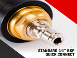 JET-USA 5000PSI Turbo Head Nozzle High Pressure Washer Water Cleaner 1/4 BSP V219-PRWTHDJETA500