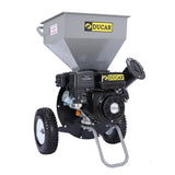 Ducar 7HP Wood Chipper Shredder Mulcher Petrol Silver Black WCP-Z05-SLBK