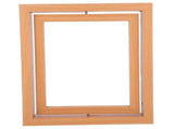 Double Sided Rotating Wooden Photo Frame for Rustic Home Decor and Picture Showcase V1370-AZ4-14288