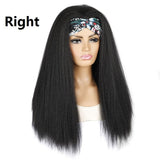 Long Hair Turban Headband With Corn Beard Wig In 1B Xk PRL-6056214750DBT