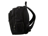 Pierre Cardin 30L Large Padded Backpack Bag w 13" Laptop Sleeve Travel Luggage - Black V563-PC-2649-BLK