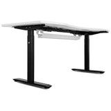 Lifespan Fitness V-FOLD Treadmill with ErgoDesk Automatic Standing Desk 1500mm in White/Black with V420-LFTM-VFOLD-E