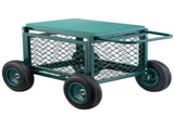 Rolling Garden Cart with Seat, Metal Rolling Garden Work Seat with Wheels, Supports up to 181 kg, V952-KYDHYZYZXCWKUET6P001V0