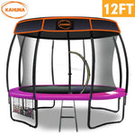 Kahuna Trampoline 12 ft with Roof - Pink TRA-KAH-12-PK-RF