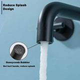 Antique Black Brass Wall Mounted Bathroom Sink Mixer Tap Hot and Cold Basin Faucet V1188-MS-527-013