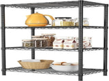 CARLA HOME 4-Tier Adjustable Metal Storage Shelves Wire Rack Organizer for Kitchen, Pantry, Bathroom V178-36203