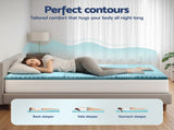 Giselle Bedding 5cm Memory Foam Mattress Topper 7-Zone King Single MATTRESS-TOP-7Z-5-BL-KS