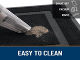 Indoor Outdoor Doormat, Rubber Non-Slip Entrance Mat for Scraping Mud, Sand and Dust from Shoes, Low V1189-LC-LY-00183