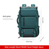 4-in-1 Convertible Travel Backpack & Briefcase - Large Capacity, 16" Laptop Compartment, USB V888-ELOSUNG37085