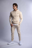 HARD HITTERS SLIM FIT TERRY JOGGERS BEIGE SMALL V697-SLIM-FIT-TERRY-JOGGERS-BEIGE-SMALL