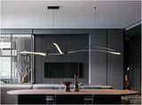 BAMDECOR A210 Modern LED Linear Pendant Lights with Dimmable LED and Adjustable Hanging Length 180cm V255-BAM-A210-L180