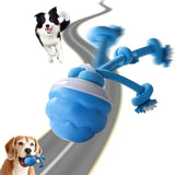 Interactive Smart Pet Puppy Ball with Ropes, Vibrating Squeaky Electric Balls for Dogs with Jumping V1366-AZ2-W-11554