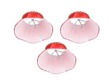 3Pcs E14 Fabric Lamp Shade Modern ClipOn Lampshade for Home Wall Candle Lamps Chandelier Red V1294-YM0901-3119210187111