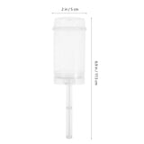 30-Pack Clear Plastic Round Cake Holders with Lids, Reusable Dessert Containers for Parties, V1369-AZ3-W-10017