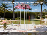 Wedding Flower Stand, 10PCS 80cm Column Flower Stand, Floral Stands with Acrylic Laminate, V952-HLHJLFT10J806TMWQ001V0