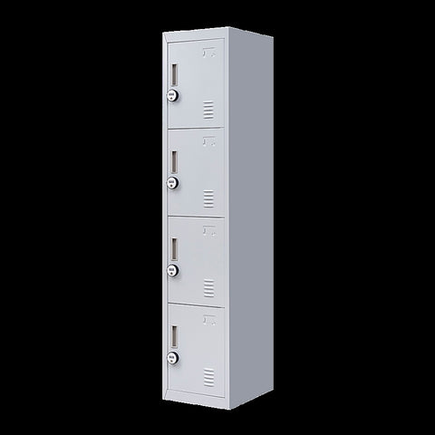 4-Door Vertical Locker for Office Gym Shed School Home Storage V63-832531