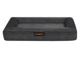Pawz L Size Orthopedic Dog Bed with Corduroy Removable Cover Waterproof Washable Grey PT1276-L-GY