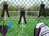 10 Pcs Baseball Softball Gear Hanger 3 in 1 Organizer Bat Holder with Glove Clip and Helmet Hook for V1192-AZ-W-5456