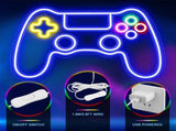 Game Controller Neon Sign for Gamer Room Decor - Gaming Neon Sign for Teen Boy Room Decor 41x27cm V1369-AZ3-W-04288