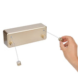 Dual Lines Retractable Clothesline Clothes Drying Line for Indoor Hotel Home Balcony BathroomGold V1294-YM0901-3117200027812