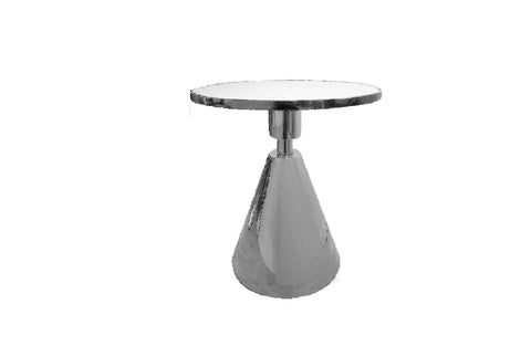 Glam Black 50cm Side Table - White Marble V292-ST-GLAM-BLACKBASE