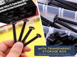 141pcs Baby Crib Hardware Replacement Set Hex Drive Stable Screws and Nut With Wrenches for Easy V1370-AZ4-12807