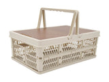 Camping Picnic Basket Foldable Large Capacity Multifunction Handheld Camping Basket Camping V1294-YM0706-3117230133912