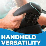 rolling wheel massager, percussion massager, deep tissue muscle recovery, full body V1102-141-28716-BLK-BRUSHLESSMOTOR