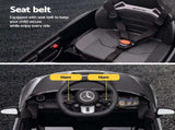 Ride On Car Licensed Mercedes Benz AMGC63 Kids Electric Car 12V Music Black RCAR-LS-AMGC63-BK