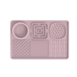 Multi-Functional Slow Feeder Mat for Dogs- Anti-Slip Lick Pad with Multiple Textures Rectangle 2PCS V888-ELOSUNG10446