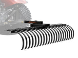 Tow Behind Landscape Rake, 1.5m Tow Dethatcher with 21 Steel Coil Tines, Lawn Dethatcher Rake V952-ZXSCJ60BDSDLG2B3EV0