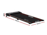Everfit 3 in 1 Walking Pad Treadmill 12% Incline Under Desk Treadmills for Home Gym With 40cm Wide TMILL-400-2INC-BK