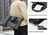 Black Men's Laptop Bag - Large Capacity Multi-Compartment Shoulder and Hand Carry Computer Bag for V888-ELOSUNG57017-2