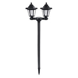 170cm Solar Lamp Post Light, Waterproof 2-Head Solar Outdoor Lights, Outdoor Floor Lamp, Ground Plug V1370-AZ4-19365