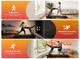 Everfit Treadmill Electric Auto Incline Home Gym Fitness Exercise Machine 490mm TMILL-480-M196-AUTO