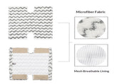 6 Pack Steam Mop Pads Replacement P184WQ for Steam Mop S5003D Pro Steam Mop S3973 S3973D S3973WM V1192-AZ-W-3205