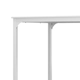 Artiss Bar Table Dining Desk High Kitchen Shelf Metal Legs Cafe Pub White FURNI-P-BAR-TAB-01-WH