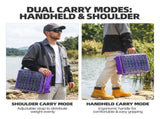 Upgraded Large Capacity Waterproof Floating Tackle Box with Rod Holder, Airtight Organizer with V1107-CS-OLGPFGG6