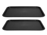 2pcs Food Tray Multifunctional Thickened Slip Resistance Chinese Fast Food Serving Tray for Dining V1294-YM0523-3118220042812