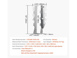 50 Pcs Joist Hanger, Inner Dimensions 1.57 x 1.50 x 7.83 inch / 40 x 38 x 199 mm, Rafter Hurricane V952-TLDJ210INCH5HCMQL001V0