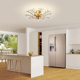 Crystal Chandelier Vintage, 5 Lights, Gold V178-35357